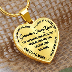 Grandma Loves You - Heart Necklace