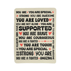 To My Daughter Braver (From Mom) – Sherpa Fleece Blanket